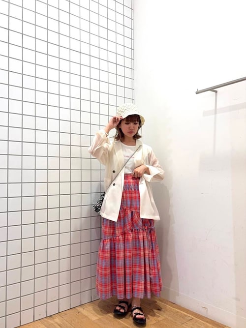 セール】チェックボリュームスカート（スカート）｜SENSE OF PLACE by