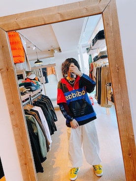 「HUMAN MADE（ヒューマンメード）のアイテム（アクセサリー）」を使った、三野宮 広展さん（メンズ・176cm）の春コーディネート