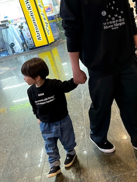 「MSGM KIDS（エムエスジーエムキッズ）のアイテム」を使った、harudadaさん（キッズ・100cm）の春コーディネート