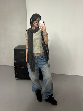 「FTW（エフティダブリュー）のアイテム」を使った、RENAさん（レディース・150cm）の春コーディネート