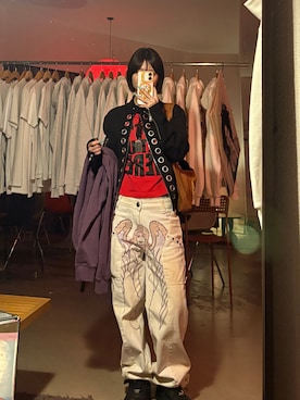 「SCULPTOR（スカルプター）のアイテム」を使った、RENAさん（レディース・150cm）の春コーディネート