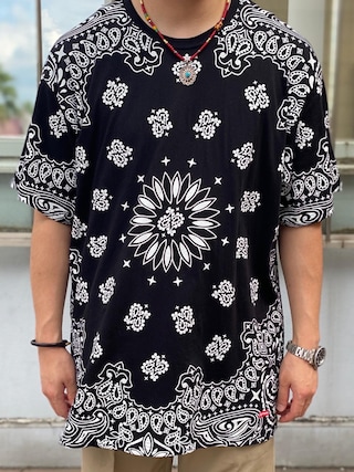 Supreme 水色 バンダナ柄 Tシャツ L 1663444261_320.jpg