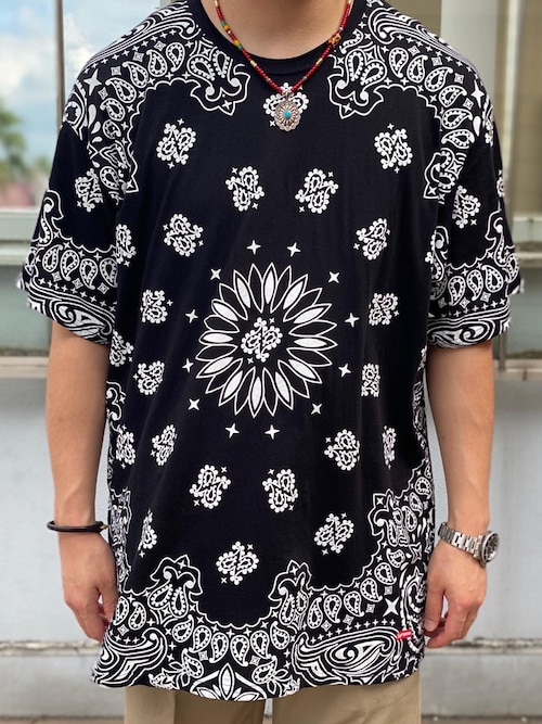 Supreme 水色 バンダナ柄 Tシャツ L 1663444261_500.jpg