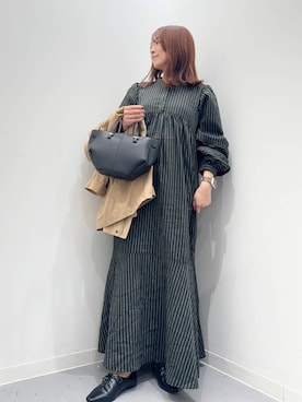 「アイテム（マウンテンパーカー）」を使った、maikoさん（レディース・154cm）の秋コーディネート