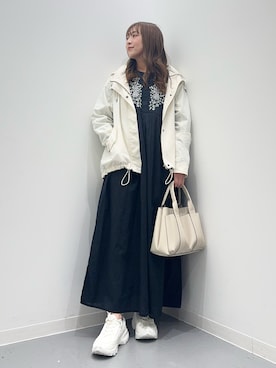 「URBAN RESEARCH Sonny Label（アーバンリサーチサニーレーベル）のアイテム（マウンテンパーカー）」を使った、maikoさん（レディース・154cm）の春コーディネート