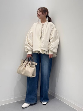 「URBAN RESEARCH Sonny Label（アーバンリサーチサニーレーベル）のアイテム（ブルゾン）」を使った、maikoさん（レディース・154cm）の春コーディネート