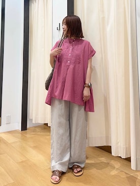 「ストレート×イエベ春」｜maikoさん（レディース・154cm）の夏コーディネート