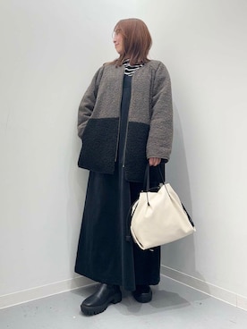 「イチ推しアウターメストレート」｜maikoさん（レディース・154cm）の秋コーディネート