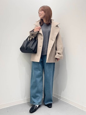 「アイテム（トレンチコート）」を使った、maikoさん（レディース・154cm）の秋コーディネート