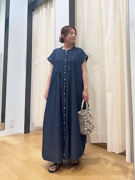 「URBAN RESEARCH Sonny Label（アーバンリサーチサニーレーベル）のアイテム（ワンピース/ドレス）」を使った、maikoさん（レディース・154cm）の夏コーディネート