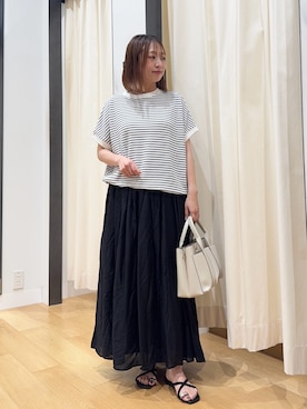 「きれいめ派カットソー」｜maikoさん（レディース・154cm）の夏コーディネート