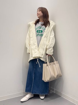 「URBAN RESEARCH Sonny Label（アーバンリサーチサニーレーベル）のアイテム（ブルゾン）」を使った、maikoさん（レディース・154cm）の春コーディネート