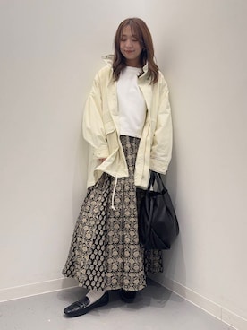 「URBAN RESEARCH Sonny Label（アーバンリサーチサニーレーベル）のアイテム（ブルゾン）」を使った、maikoさん（レディース・154cm）の春コーディネート