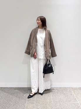 「アイテム（その他アウター）」を使った、maikoさん（レディース・154cm）の秋コーディネート