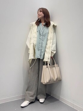 「URBAN RESEARCH Sonny Label（アーバンリサーチサニーレーベル）のアイテム（ブルゾン）」を使った、maikoさん（レディース・154cm）の春コーディネート