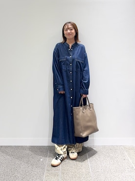 「秋のシャツ着こなし術」｜maikoさん（レディース・154cm）の秋コーディネート
