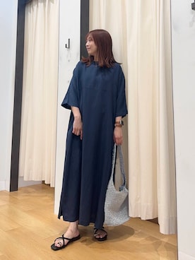 「ストレート×イエベ春」｜「アイテム（ワンピース/ドレス）」を使った、maikoさん（レディース・154cm）の夏コーディネート