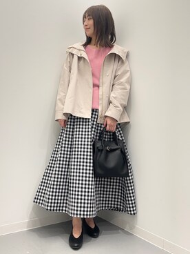 「URBAN RESEARCH ROSSO」｜「アイテム（ブルゾン）」を使った、maikoさん（レディース・154cm）の春コーディネート