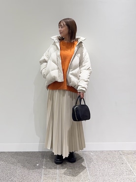 「RODE SKO（ロデスコ）のアイテム」を使った、maikoさん（レディース・154cm）の冬コーディネート