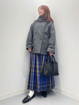 「アイテム（トレンチコート）」を使った、maikoさん（レディース・154cm）の秋コーディネート