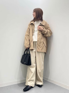 「アイテム（マウンテンパーカー）」を使った、maikoさん（レディース・154cm）の秋コーディネート