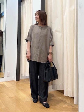 「低身長」｜「アイテム（その他シューズ）」を使った、maikoさん（レディース・154cm）の夏コーディネート