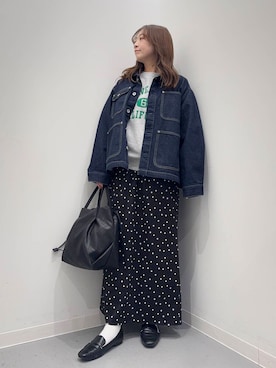 「URBAN RESEARCH Sonny Label（アーバンリサーチサニーレーベル）のアイテム（デニムジャケット）」を使った、maikoさん（レディース・154cm）の春コーディネート