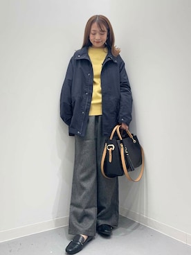 「アイテム（マウンテンパーカー）」を使った、maikoさん（レディース・154cm）の秋コーディネート