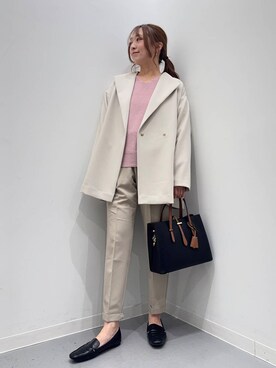 「154cm」｜「アイテム（その他アウター）」を使った、maikoさん（レディース・154cm）の冬コーディネート
