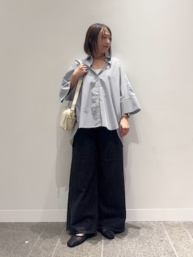 「RODE SKO（ロデスコ）のアイテム」を使った、maikoさん（レディース・154cm）の夏コーディネート