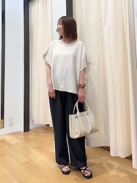 「ストレート×イエベ春」｜maikoさん（レディース・154cm）の夏コーディネート