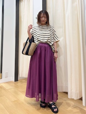 「154cm」｜maikoさん（レディース・154cm）の夏コーディネート