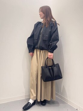 「URBAN RESEARCH Sonny Label（アーバンリサーチサニーレーベル）のアイテム（ブルゾン）」を使った、maikoさん（レディース・154cm）の春コーディネート