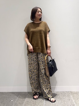 「RODE SKO（ロデスコ）のアイテム」を使った、maikoさん（レディース・154cm）の夏コーディネート