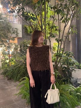 「骨格ストレート」｜「KBF（ケイビーエフ）のアイテム（ニット/セーター）」を使った、maikoさん（レディース・154cm）の秋コーディネート