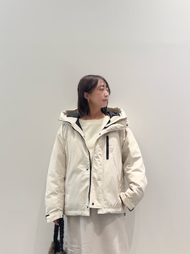 「アイテム（ダウンジャケット/コート）」を使った、maikoさん（レディース・154cm）の秋コーディネート