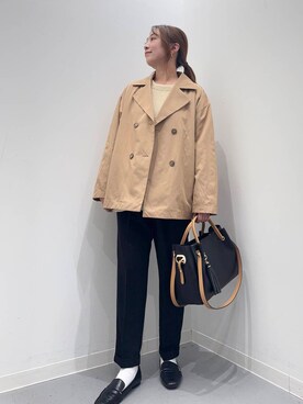 「154cm」｜「アイテム（その他アウター）」を使った、maikoさん（レディース・154cm）の冬コーディネート