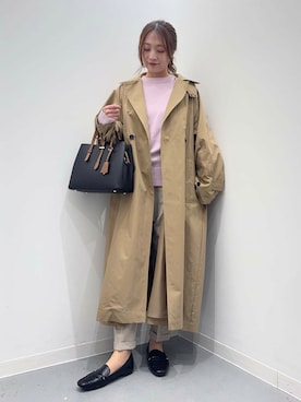 「154cm」｜「アイテム（その他アウター）」を使った、maikoさん（レディース・154cm）の冬コーディネート