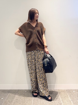 「アイテム（ボストンバッグ）」を使った、maikoさん（レディース・154cm）の夏コーディネート