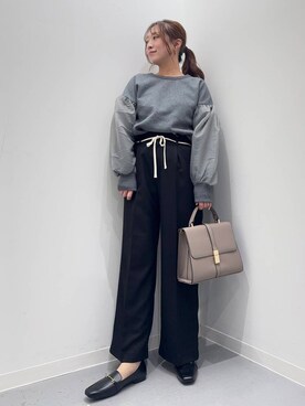 「URBAN RESEARCH Sonny Label（アーバンリサーチサニーレーベル）のアイテム（スウェット）」を使った、maikoさん（レディース・154cm）の冬コーディネート