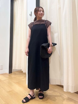 「ストレート×イエベ春」｜「アイテム（ワンピース/ドレス）」を使った、maikoさん（レディース・154cm）の夏コーディネート