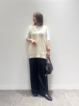 「154cmコーデ」｜「アイテム（ローファー）」を使った、maikoさん（レディース・154cm）の秋コーディネート