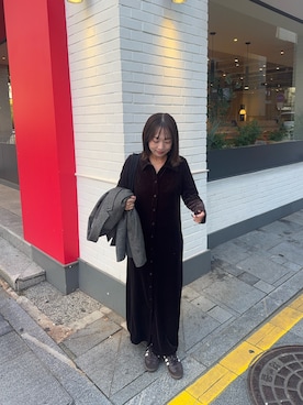 「URBAN RESEARCH（アーバンリサーチ）のアイテム（ワンピース/ドレス）」を使った、maikoさん（レディース・154cm）の秋コーディネート