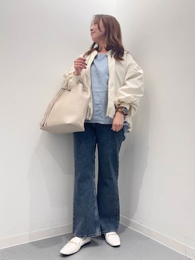 「URBAN RESEARCH Sonny Label（アーバンリサーチサニーレーベル）のアイテム（ジャケット/アウター）」を使った、maikoさん（レディース・154cm）の春コーディネート