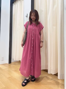 「URBAN RESEARCH Sonny Label（アーバンリサーチサニーレーベル）のアイテム（ワンピース/ドレス）」を使った、maikoさん（レディース・154cm）の夏コーディネート