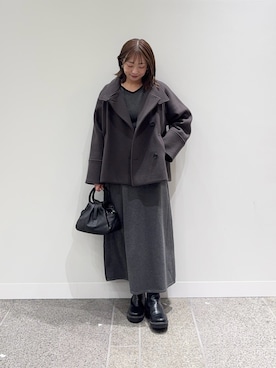 「URBAN RESEARCH ROSSO WOMEN（アーバンリサーチ　ロッソ）のアイテム（ジャケット/アウター）」を使った、maikoさん（レディース・154cm）の冬コーディネート