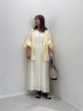 「RODE SKO（ロデスコ）のアイテム」を使った、maikoさん（レディース・154cm）の夏コーディネート