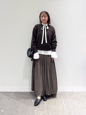 「RODE SKO（ロデスコ）のアイテム」を使った、maikoさん（レディース・154cm）の秋コーディネート