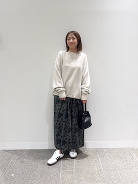 「秋フェスコーデ」｜「アイテム（スウェット）」を使った、maikoさん（レディース・154cm）の秋コーディネート