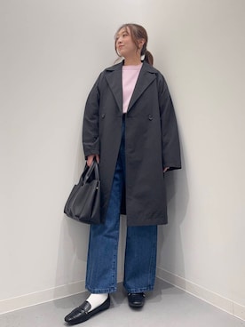 「154cm」｜「アイテム（その他アウター）」を使った、maikoさん（レディース・154cm）の冬コーディネート